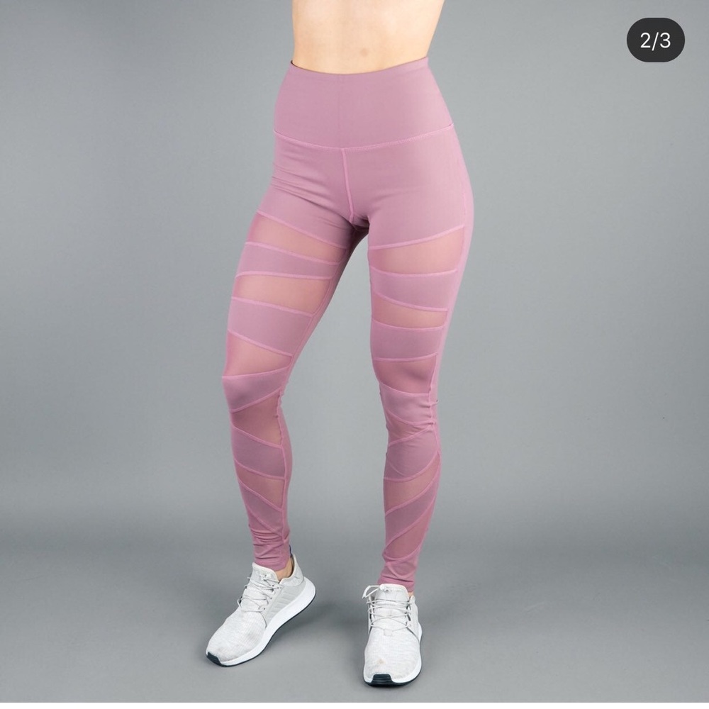 Buffbunny Muave Mesh Leggings